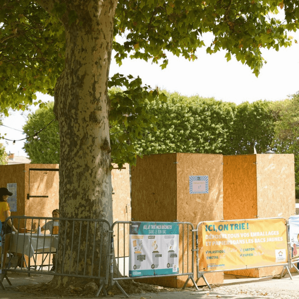 commodités du festival swinging montpellier 2025 avec toilettes sèches et point d'eau